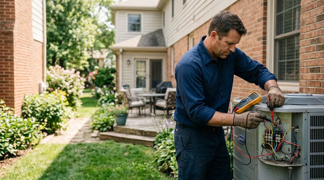 HVAC technician working near Courtland, MN